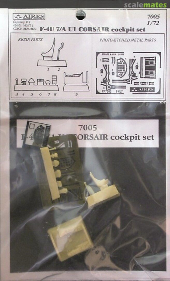 Boxart F4U-7 / AU-1 Corsair Cockpit Set 7005 Aires