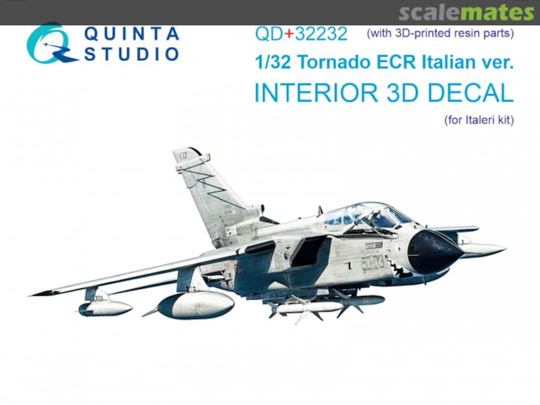 Boxart Tornado ECR Italian ver. interior 3D decals (with 3D-printed resin parts) QD+32232 Quinta Studio