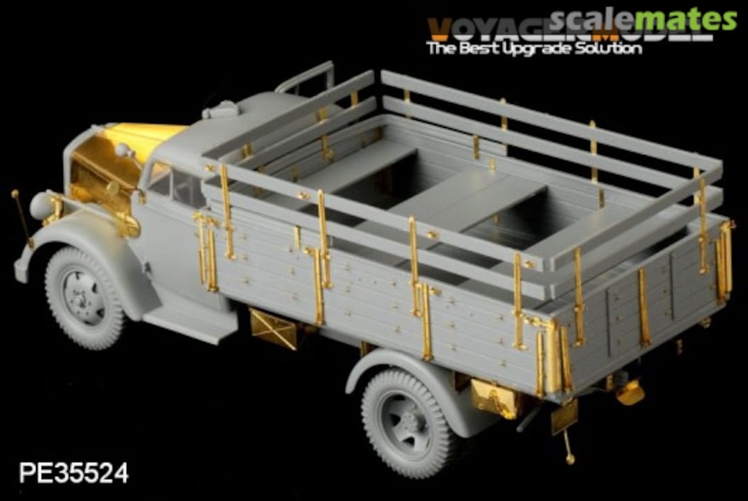 Boxart Opel Blitz 3t. 4x2 Cargo Truck /Shallow Cargo Bay (DRAGON 6670) PE35524 Voyager Model