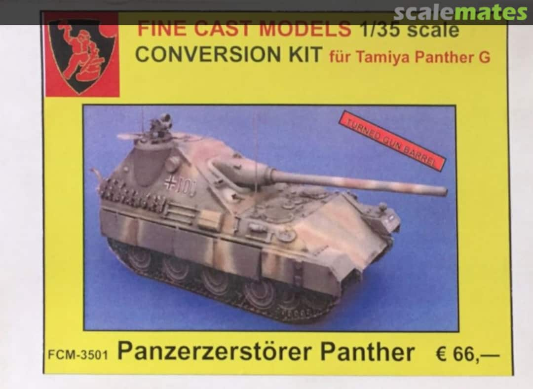 Boxart Panzerzerstörer Panther with 12.8cm Pak FCM-3501 Fine Cast Models