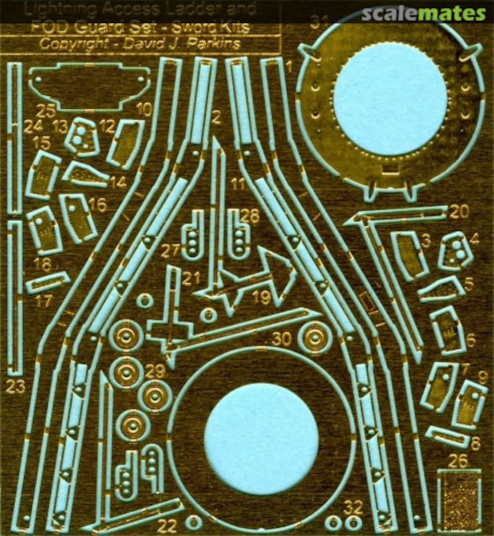Boxart Lightning Ladder and FOD Guard Set FP-72-060g2 Flightpath