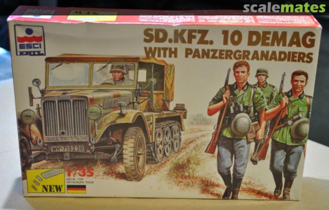 Boxart Sd. Kfz. 10 Demag with Panzergranadier 5027 ESCI/ERTL