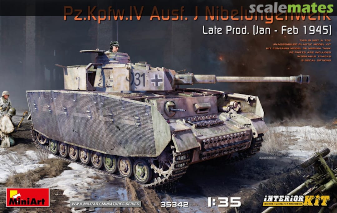 Boxart Pz.Kpfw.IV Ausf. J Nibelungenwerk 35342 MiniArt