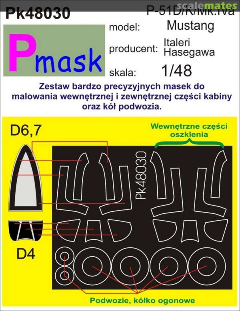 Boxart P-51D/K Mk.IVa Mustang PK48030 Pmask