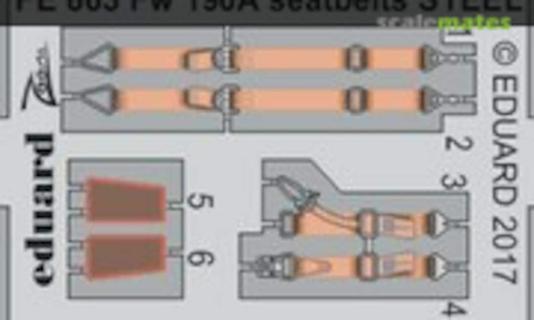 1:48 Fw 190A seatbelts STEEL (Eduard FE863)