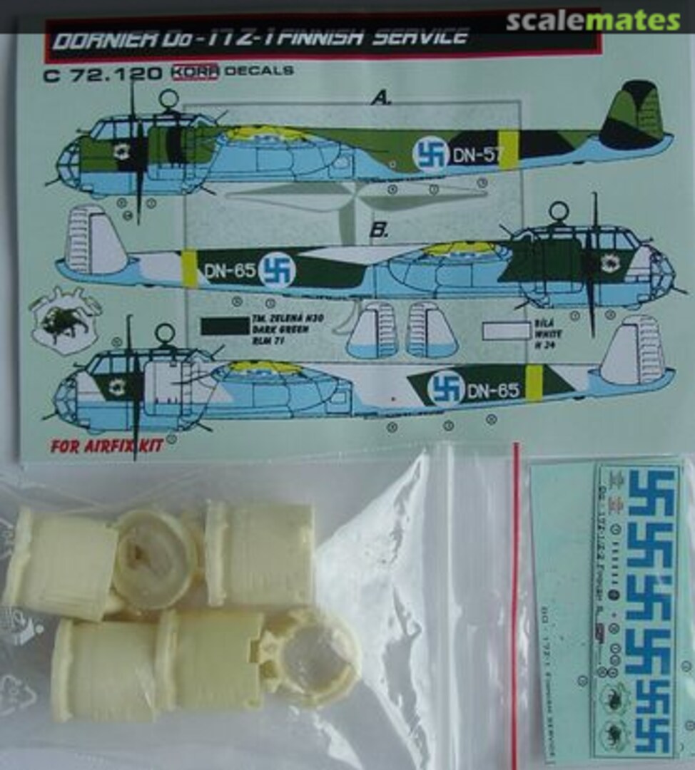 Boxart Dornier Do-17Z-3 Finnish C72120 Kora Models