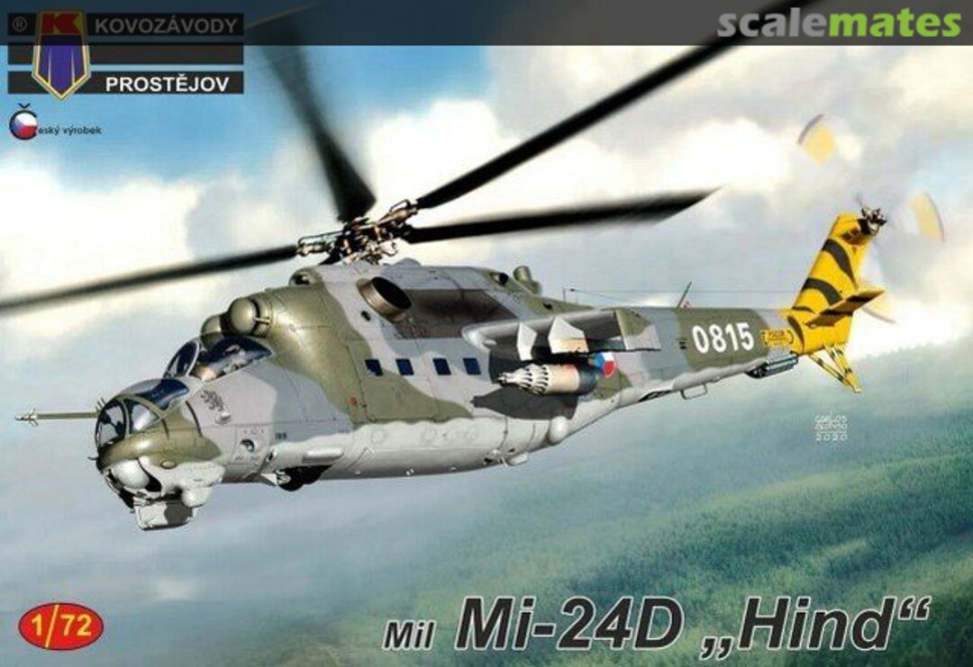 Boxart Mil Mi-24D "Hind" KPM0199 Kovozávody Prostějov