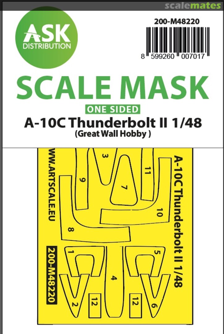 Boxart A-10C Thunderbolt II masks 200-M48220 ASK