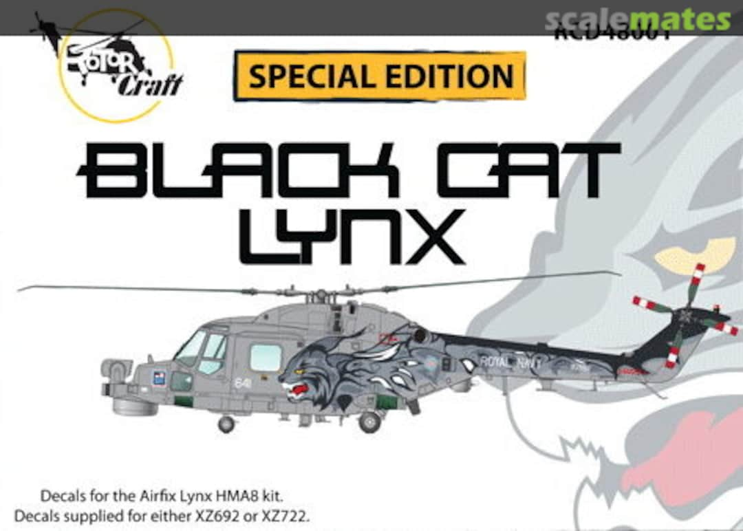 Boxart Lynx Black Cat decals RCD48001 ROTORcraft