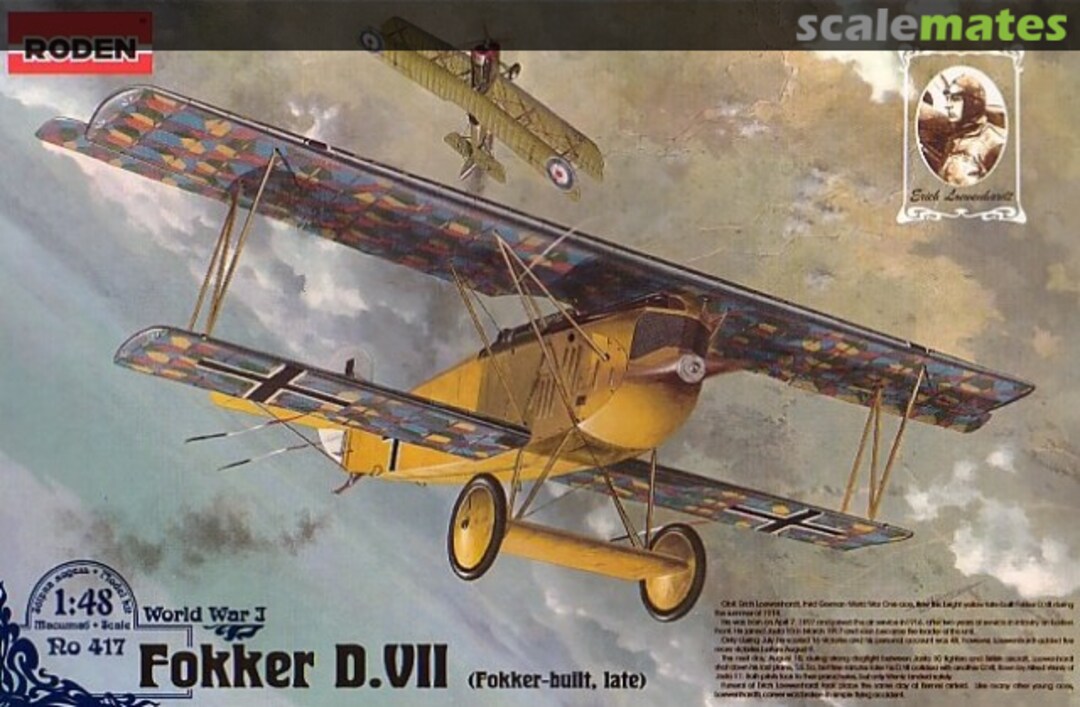 Boxart Fokker D.VII (Fokker-built, late) 417 Roden