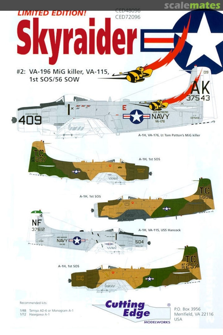 Boxart Skyraider CED48096 Cutting Edge Modelworks