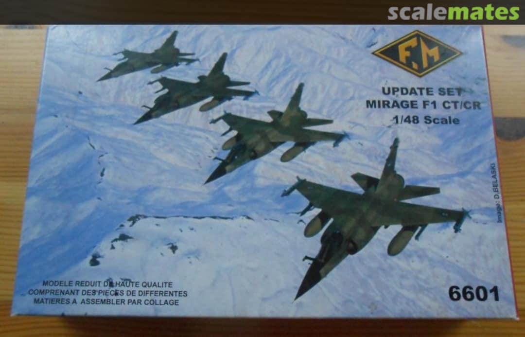 Boxart Mirage F.1 Update Set 6601 Fonderie Miniature