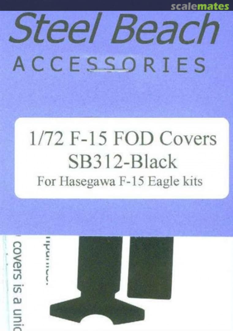 Boxart Black F-15 Eagle FOD Covers 73012 Steel Beach