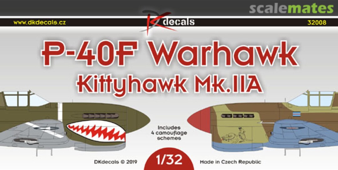 Boxart P-40F Warhawk 32008 DK Decals