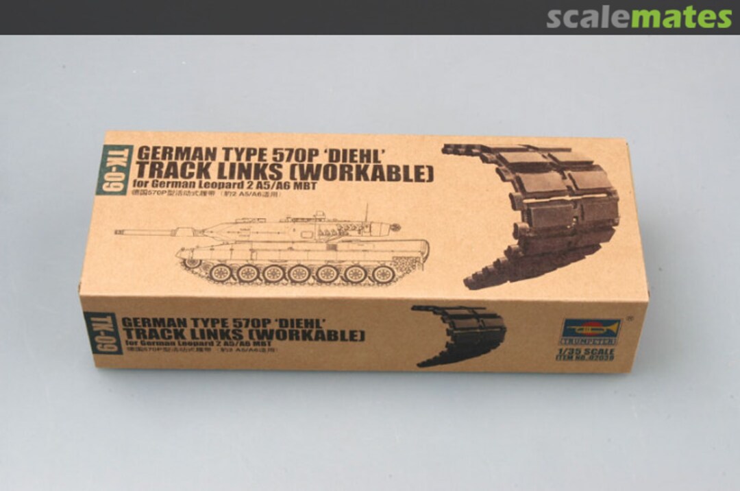 Boxart Type 570P 'Diehl' Track Links (Workable) 02039 Trumpeter