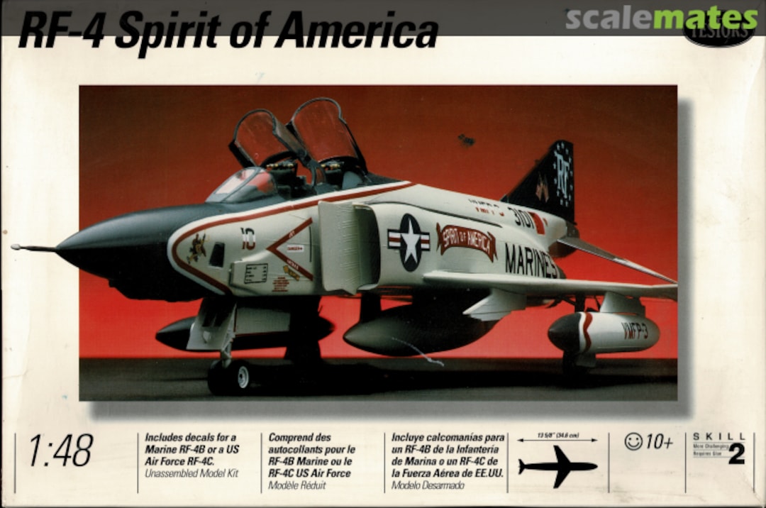 Boxart RF-4 Spirit of America 525 Testors