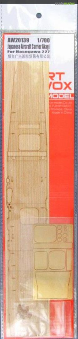 Boxart IJN Akagi - Wood Deck Seal w/Etching Parts AW20139 ArtwoxModel