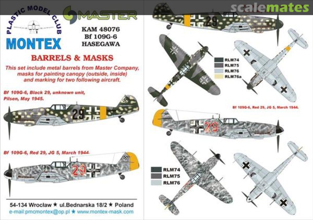 Boxart Bf 109G-6 KAM48076 Montex