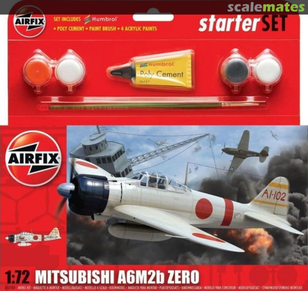 Boxart Mitsubishi A6M2b Zero A55102 Airfix