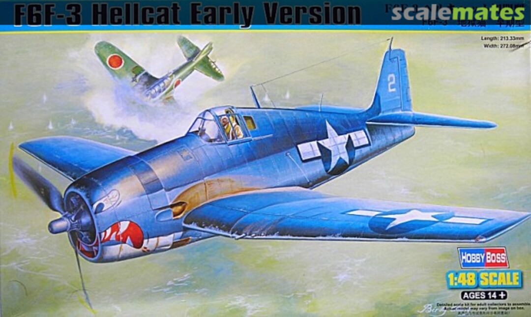 Boxart F6F-3 Hellcat Early Version 80338 HobbyBoss