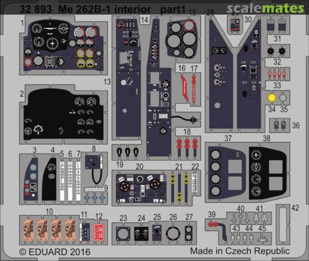 Boxart Me 262B-1 Interior 32893 Eduard