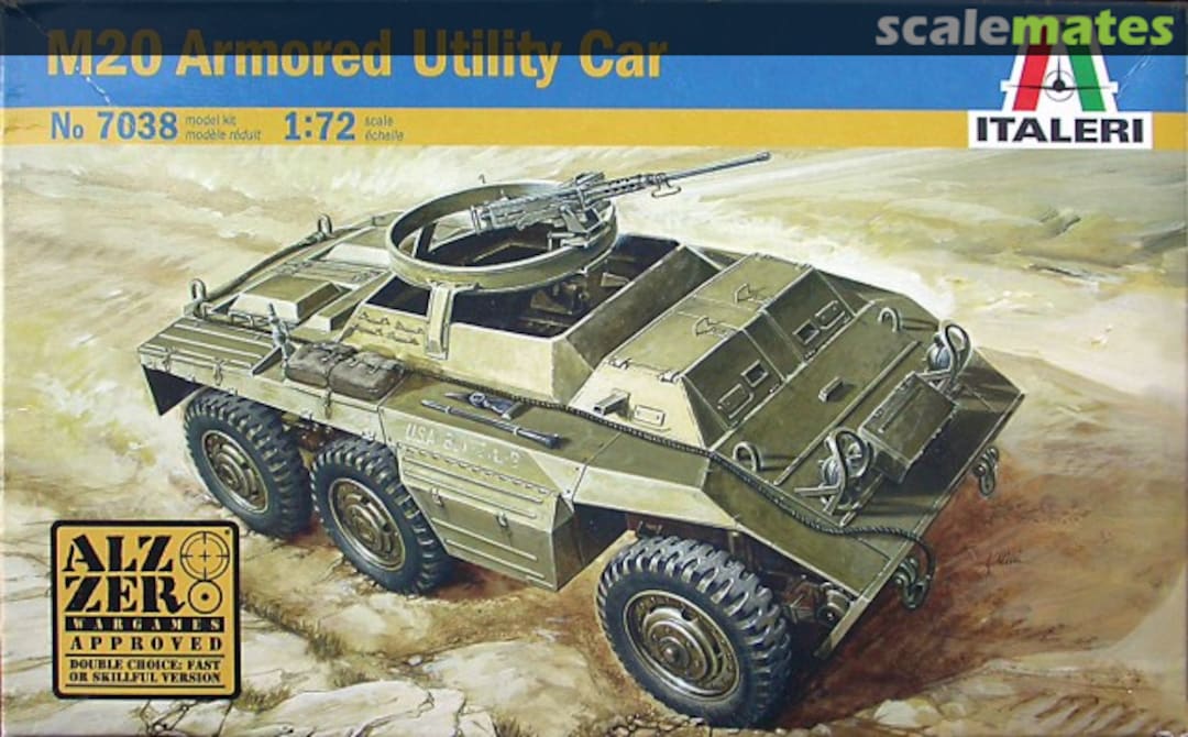 Boxart M20 Armoured Utility Car 7038 Italeri