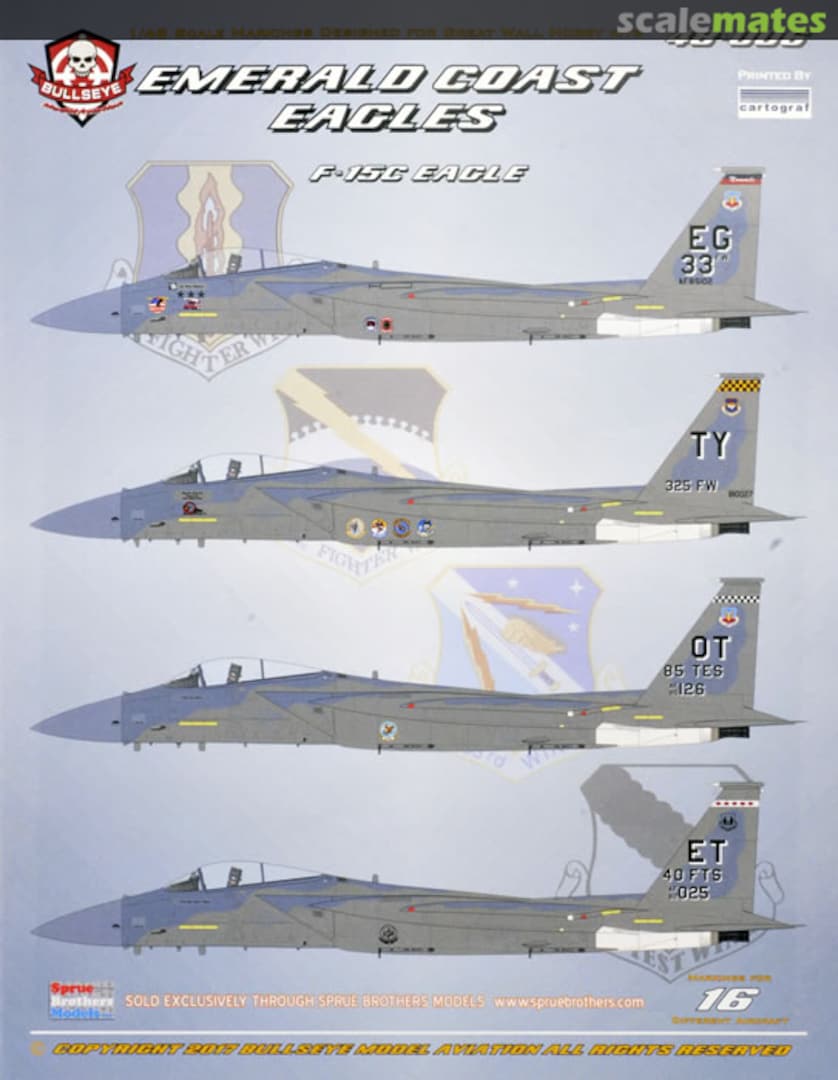 Boxart F-15C Emerald Coast Eagles 48-006 Bullseye