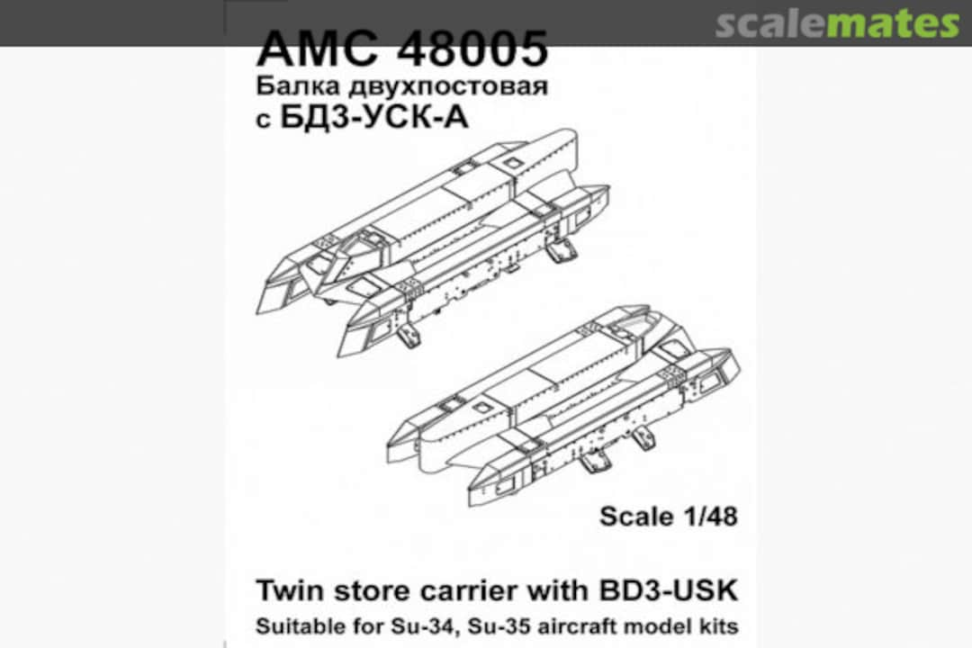 Boxart Twin store carrier with BD38USK AMC 48005 Advanced Modeling