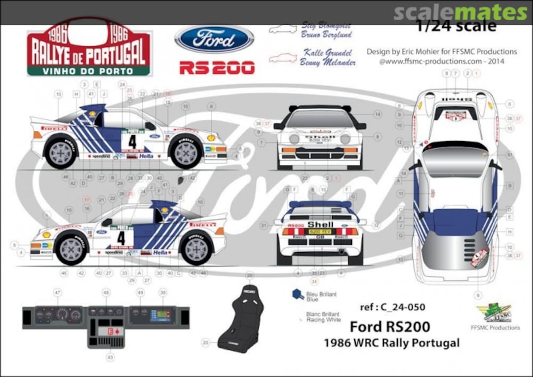 Boxart Ford RS200 "Shell" C 24-050 FFSMC Productions