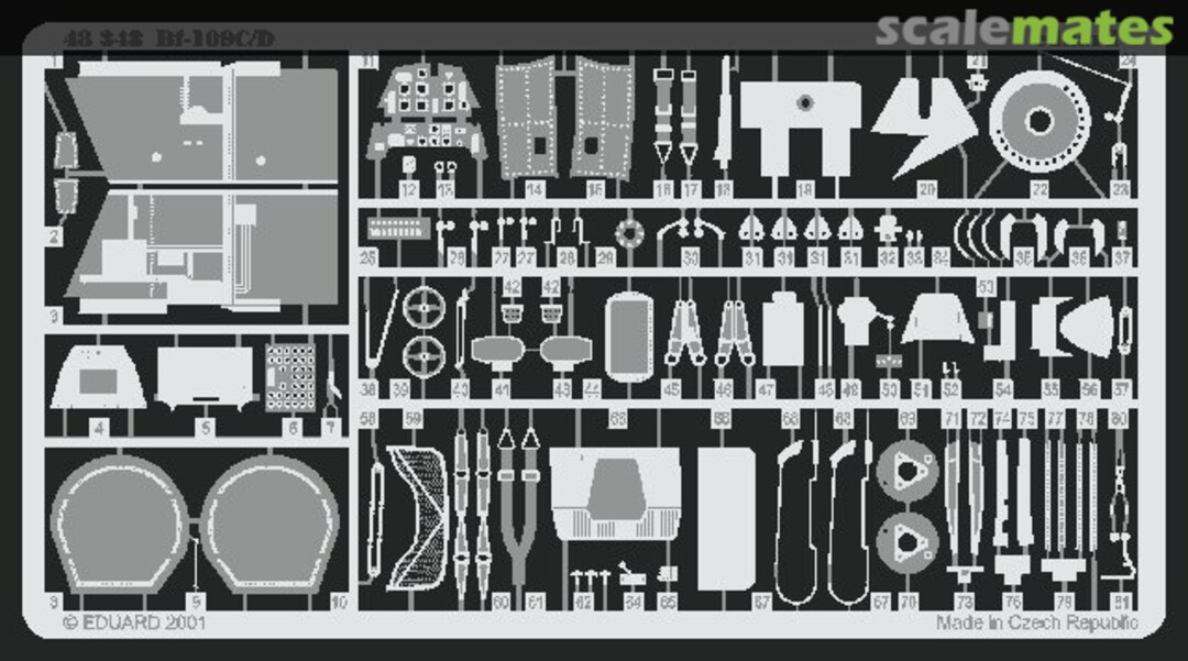 Boxart Bf 109C/D 48348 Eduard