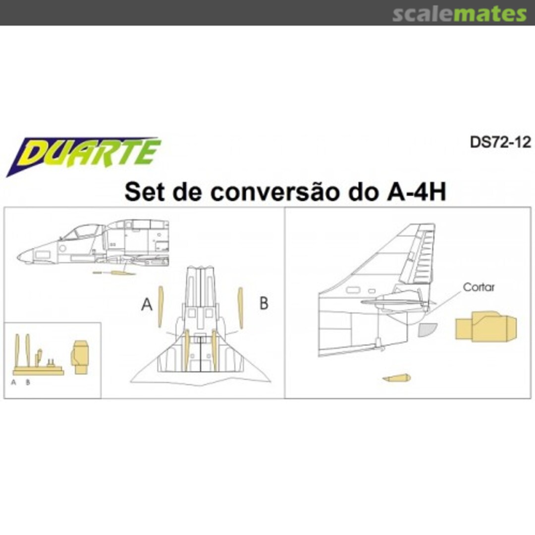 Boxart Set Conversão A-4H Israel DS72-12 Duarte