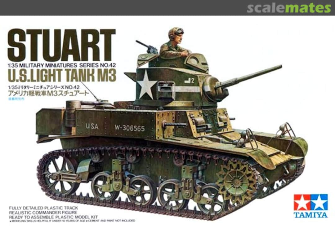 Boxart Light Tank M3 Stuart 35042 Tamiya