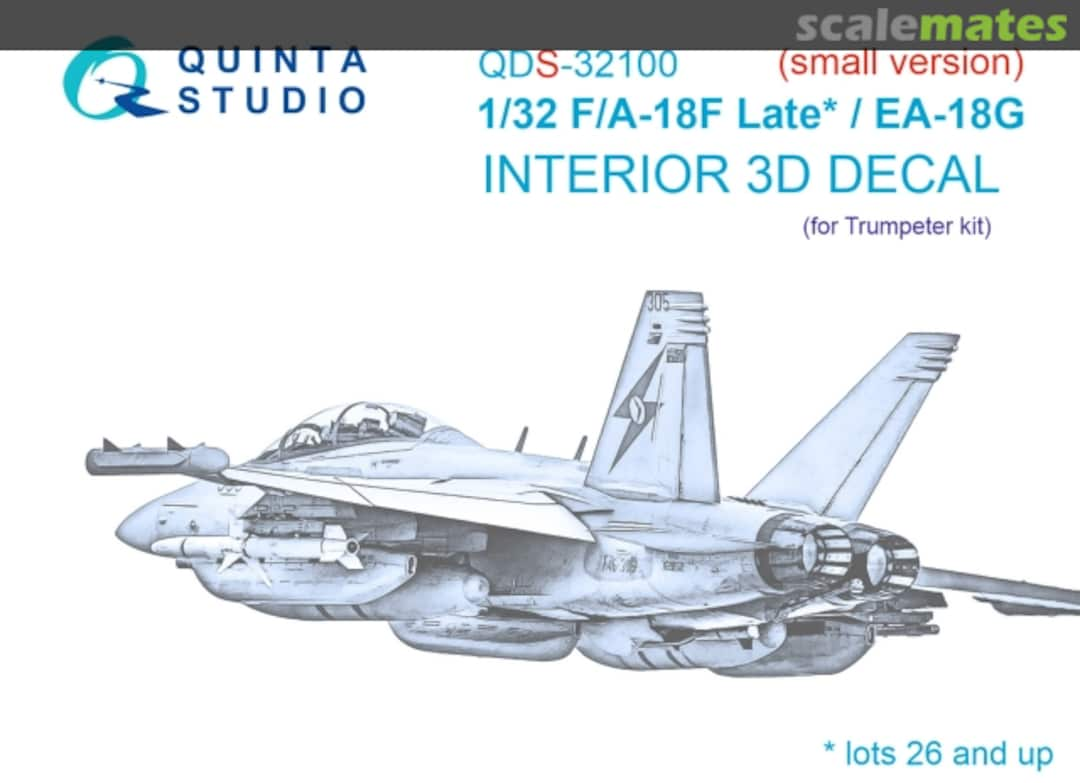 Boxart F/A-18F - Late / EA-18G QDS-32100 Quinta Studio