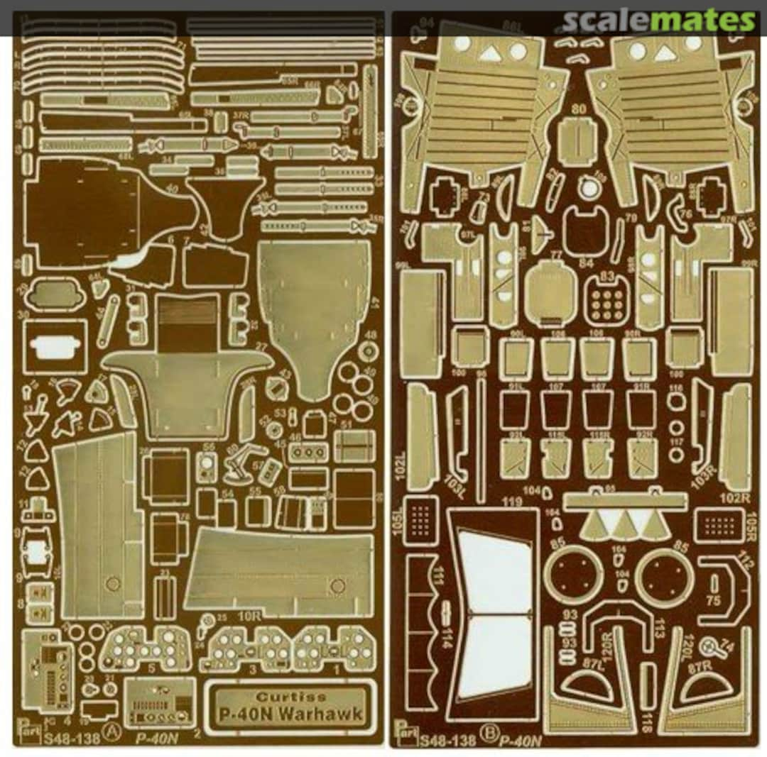 Boxart P-40 N-5..N-40 Warhawk S48-138 Part