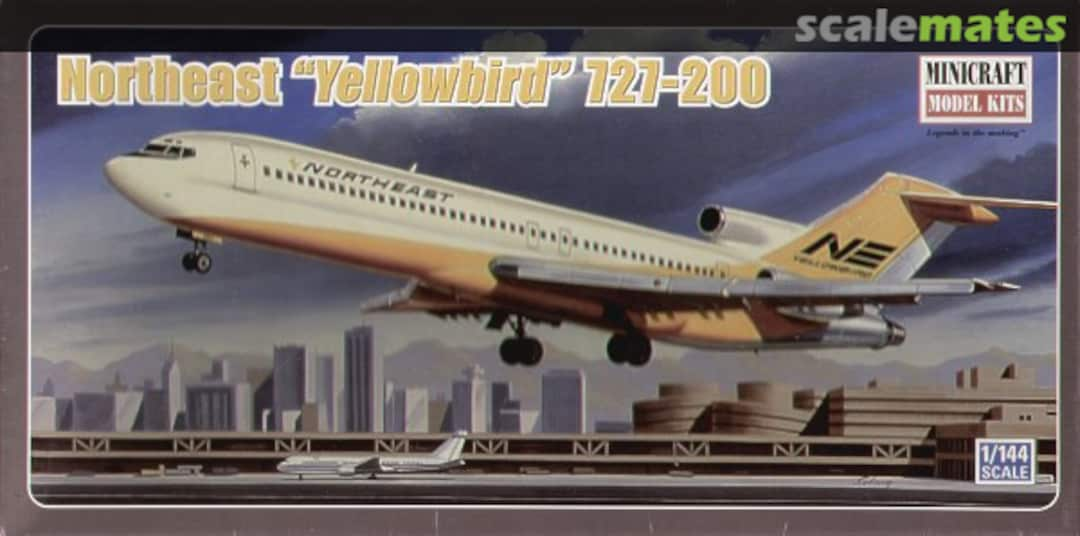 Boxart Northeast "Yellowbird" 727-200 14531 Minicraft Model Kits