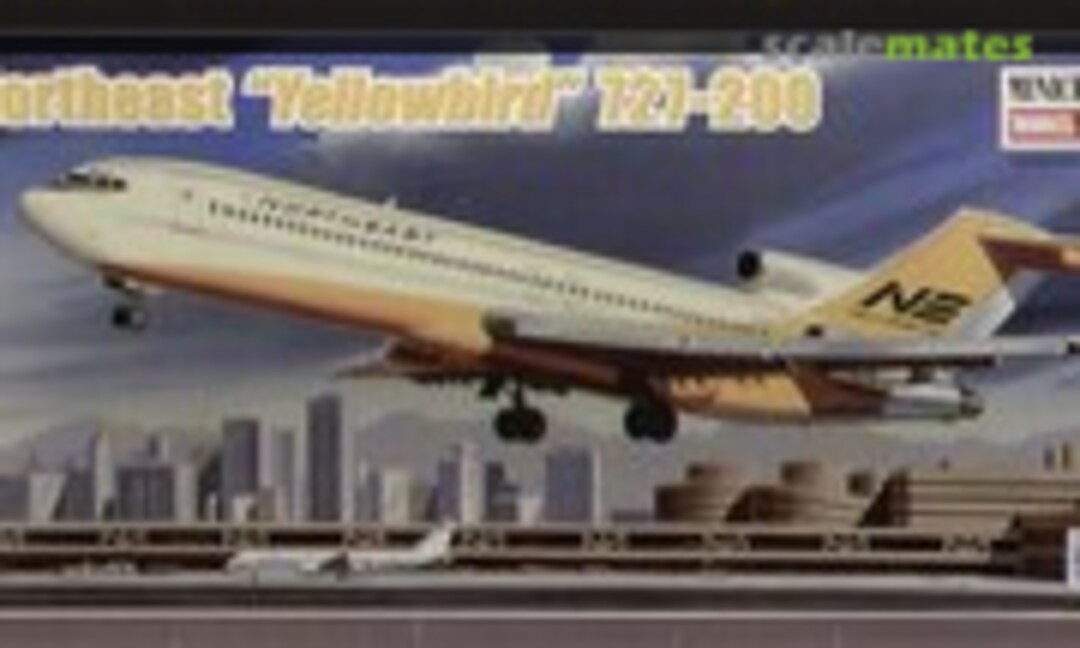 1:144 Northeast &quot;Yellowbird&quot; 727-200 (Minicraft Model Kits 14531)