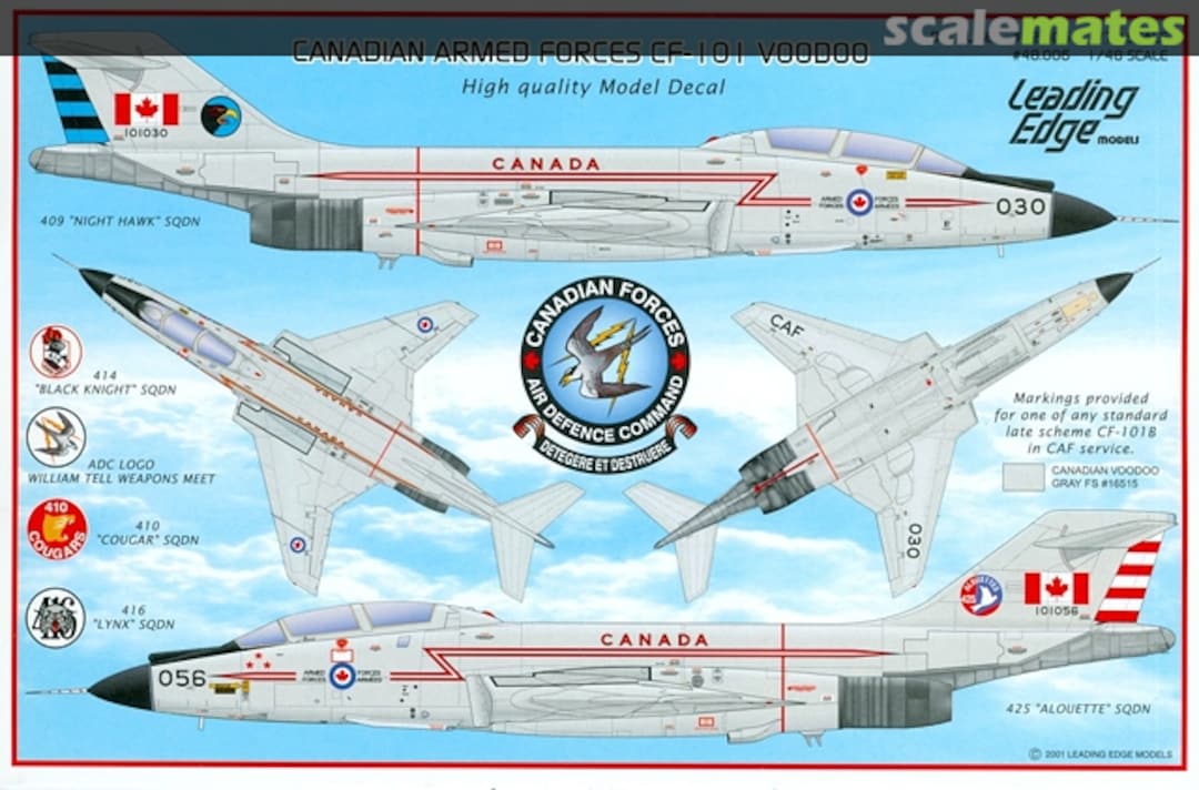 Boxart CF-101 Voodoos 48.006 Leading Edge