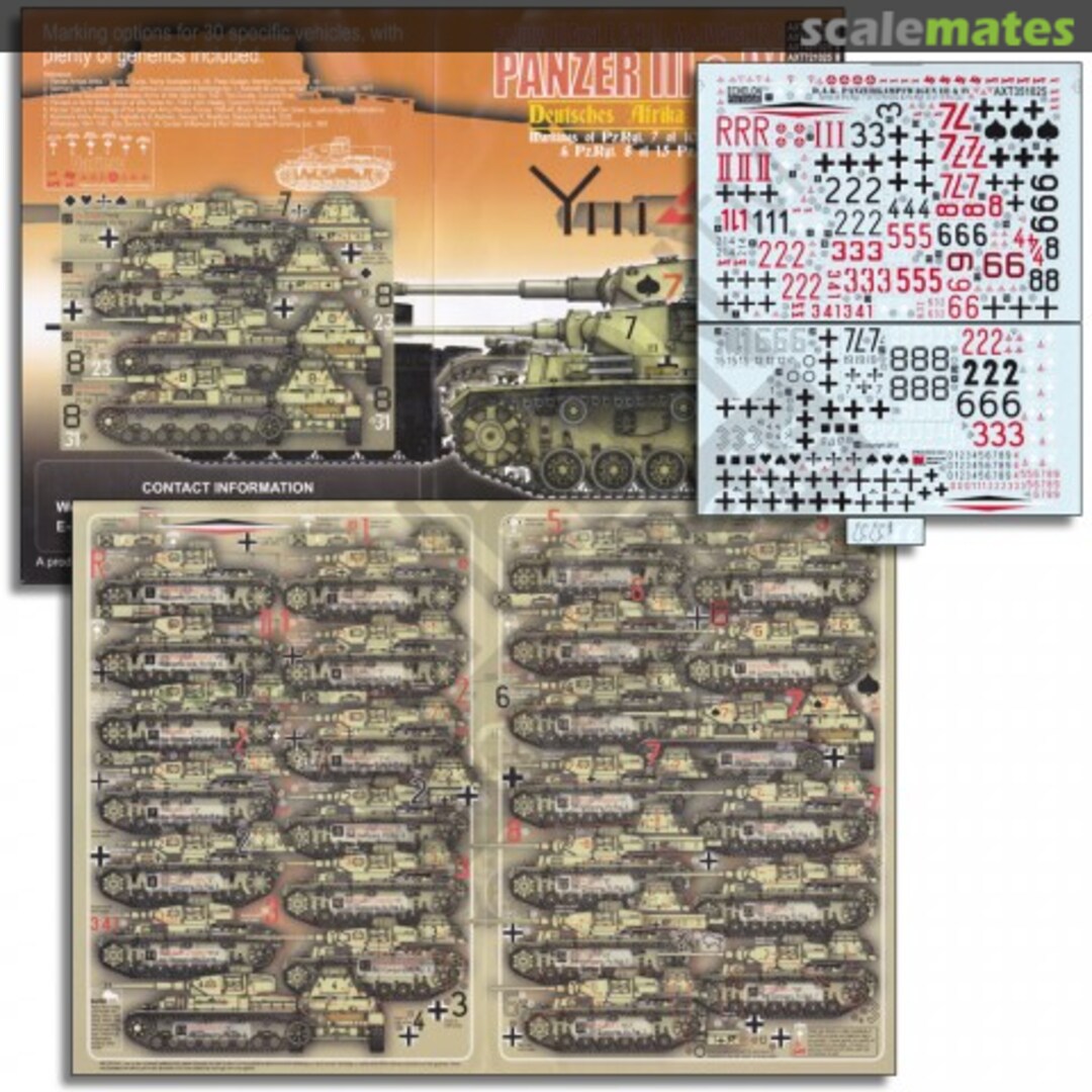 Boxart DAK Panzer IIIs & IVs AXT351025 Echelon Fine Details