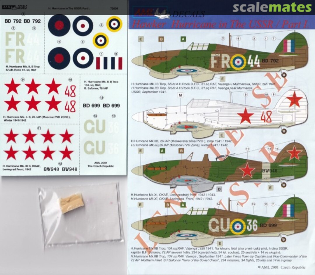 Boxart Hawker Hurricane in the USSR - Part I AMLD72009 AML