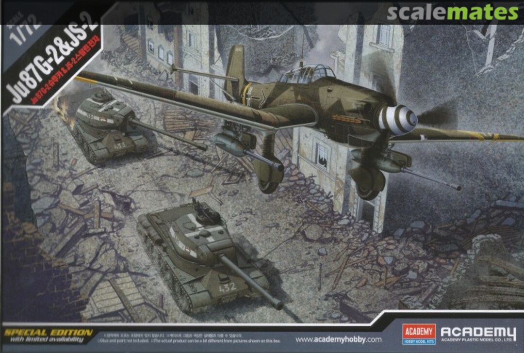 Boxart Ju87G-2 & JS-2 12539 Academy