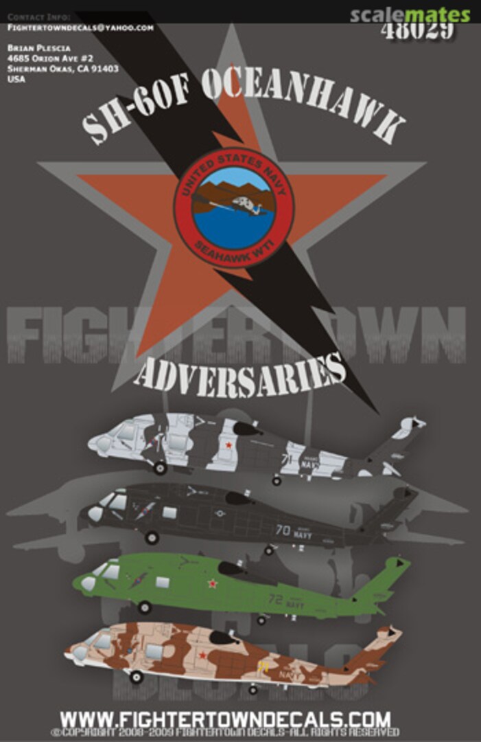 Boxart SH-60F Oceanhawk Adversaries 48029 Fightertown Decals