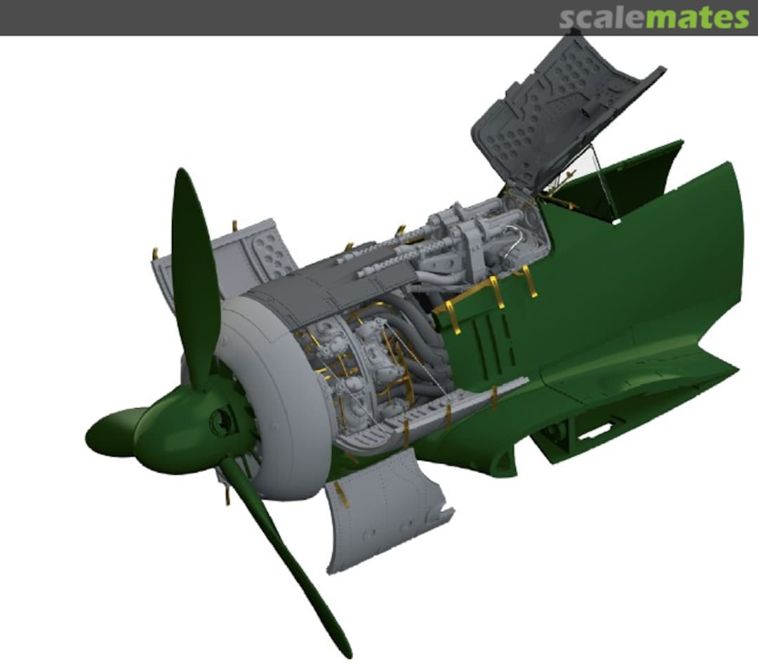 Boxart Fw 190A-4 engine & fuselage guns 648355 Eduard