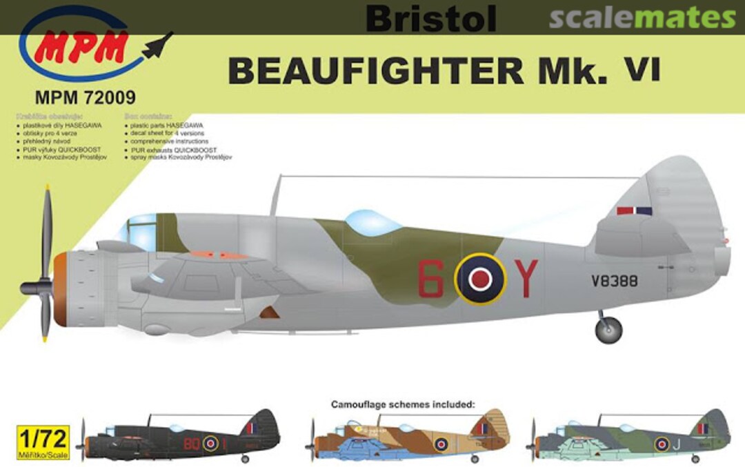 Boxart Bristol Beaufighter Mk. VI 72009 MPM Production