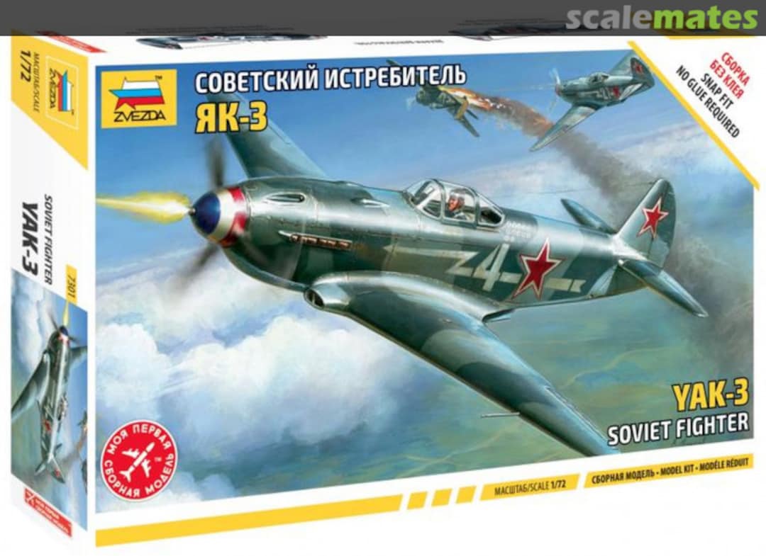 Boxart Yak-3 Soviet Fighter 7301 Zvezda