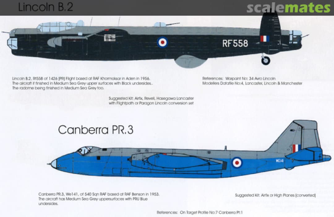 Boxart Decals - RAF 1950's PR BMD72022 Blackbird Models