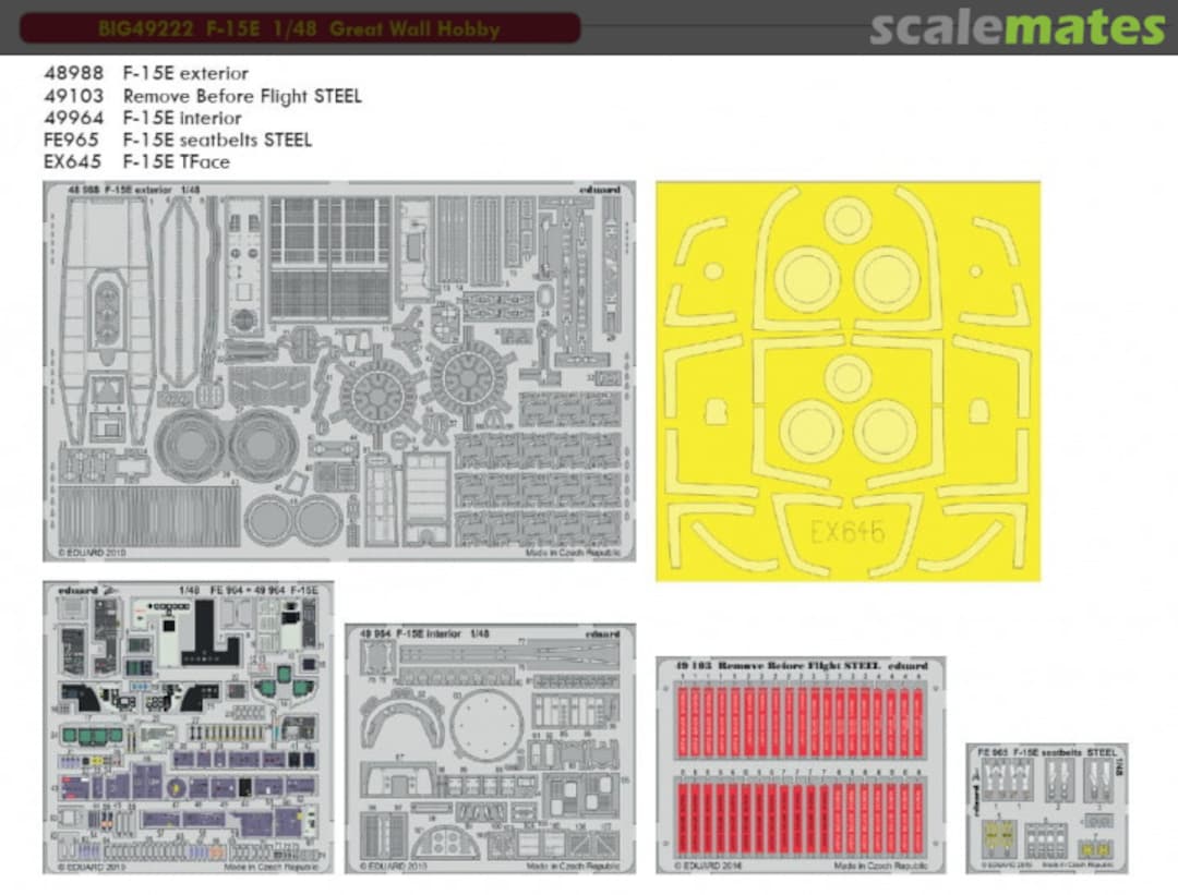 Contents F-15E BIG49222 Eduard