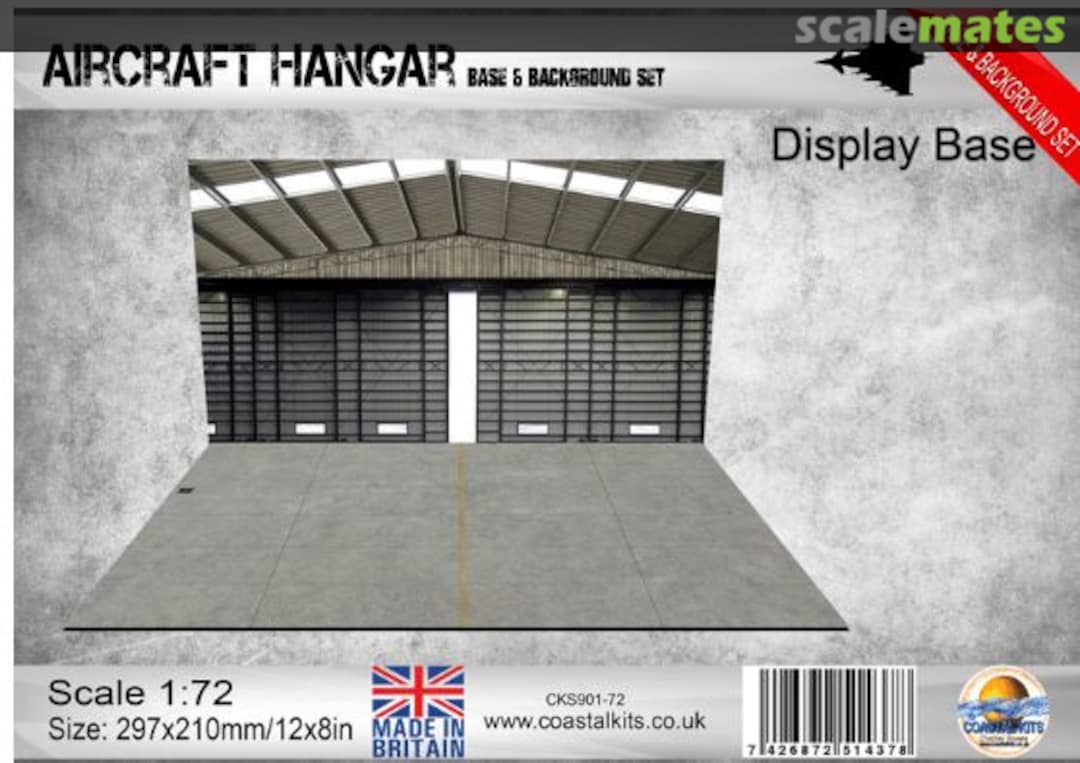 Boxart Hangar Base & Background 297 x 210 x 297mm CKS901-72 Coastal Kits