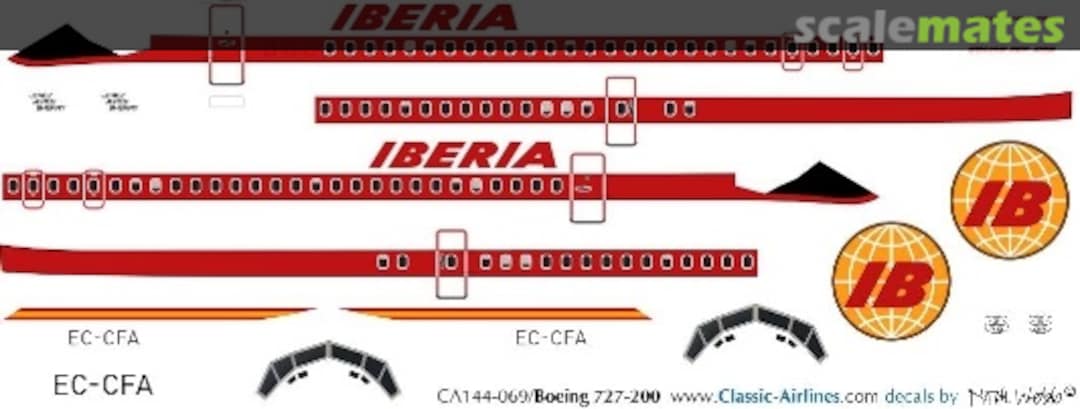 Boxart Iberia (delivery) 727 CA144-069 Classic Airlines