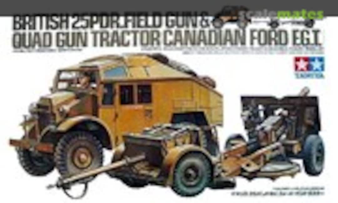 1:35 25Pdr.Field Gun &amp; Quad Gun Tractor Canadian Ford F.G.T (Tamiya MM144)