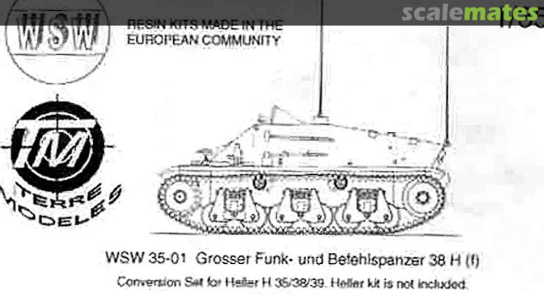 Boxart Grosser Funk und Befehlspanzer H38(f) WSW 35-01 WSW Modellbau